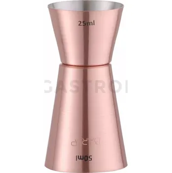 Trekingová hůl Jigger - barová odměrka, měděná, 25 ml/50 ml, průměr 42x86 mm | BAR UP, 596548