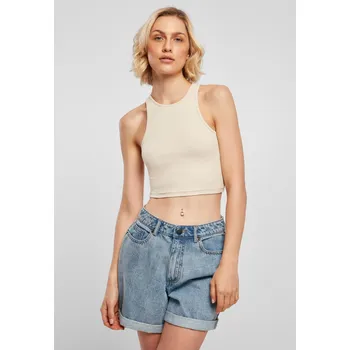 Dámská měkká tráva Cropped Rib Top Urban Classics krémová 2539839