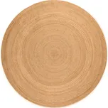 Hans Home Kusový koberec Jute Braided 106005 Gold kruh - 140x140 (průměr) kruh
