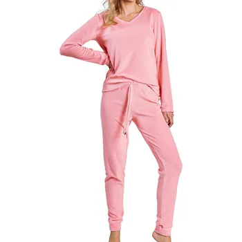 Pánské pyžamo Dámské pyžamo 3244 Ruth - TARO Růžová XL