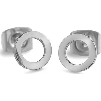 Náušnice Ocelové geometrické náušnice kolečka