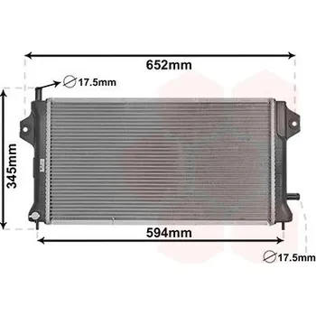 Motor automobilu Chladič, chlazení motoru VAN WEZEL 32012701
