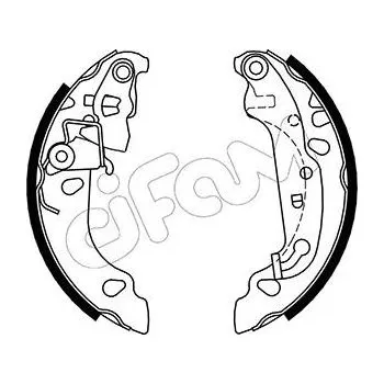 Brzdová čelist Sada brzdových čelistí CIFAM 153-137