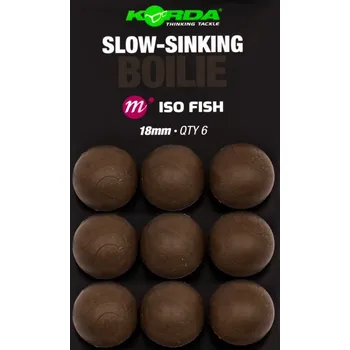 Korda Umělé Boilie Slow Sinking Boilie ISO Fish 9 ks - 18 mm