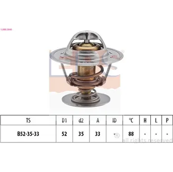 Chladič motoru Termostat, chladivo EPS 1.880.394S