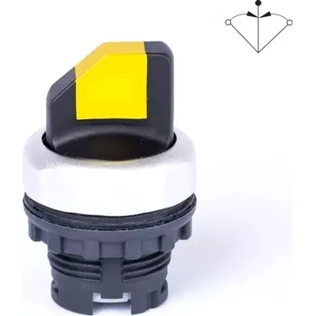 tlačítko Noark 105526 Ex9P1 SS3 y Hlavice přepínače třípolohová, bez aretace, žlutá (Noark 105526 Ex9P1 SS3 y)