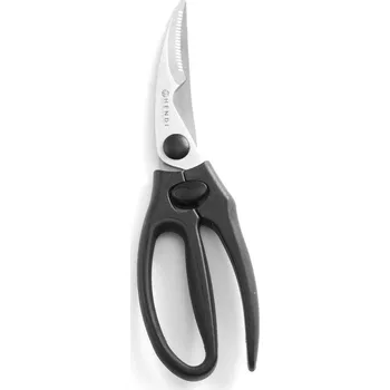 Kuchyňské nůžky Nůžky na drůbež, HENDI, Černá, (L)240mm