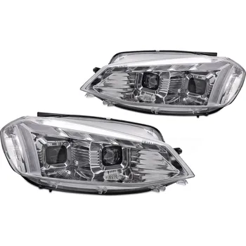 Přední světlomet TUNING-TEC Přední světla VW Golf VII 17-19 LED DRL SEQ chrom