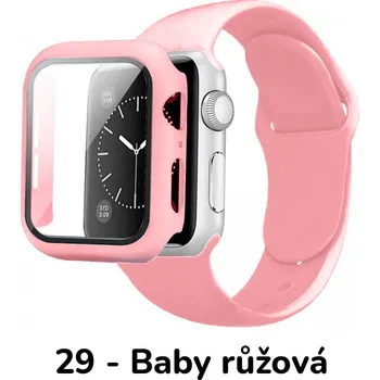 Příslušenství k chytrým hodinkám BPE Set 3v1 pro Apple Watch Velikost: 38mm, Barevná varianta: 29 - Baby růžová, Velikost řemínku: S/M (Pro obvod ruky 13-18 cm)