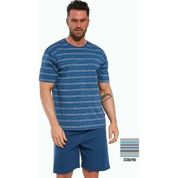 Pánské pyžamo Cornette pyžamo pánské 338/40 - šedá, L (Pánské bavlněné pyžamo Cornette s krátkým rukávem)