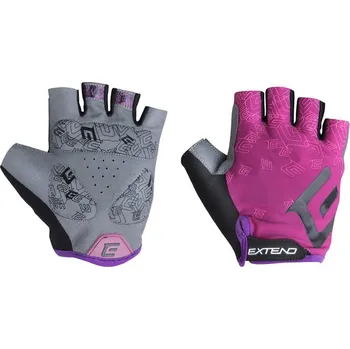 Cyklistické rukavice Extend SPIREA fialová-černá XS (Rukavice dámské Extend SPIREA purple-black XS)