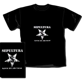 Pánské tričko pánské triko Sepultura - Live In Sao Paulo II