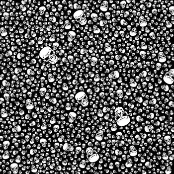 Šátek BIKERSMODE šátek bavlna malé lebky