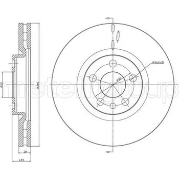 Brzdový kotouč Brzdový kotouč CIFAM 800-615C