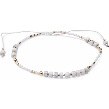 Náramek Nefertitis Módní náramek s howlitem se Shamballa zapínáním obvod cca 16 až 25 cm