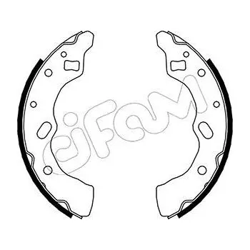 Brzdová čelist Sada brzdových čelistí CIFAM 153-211