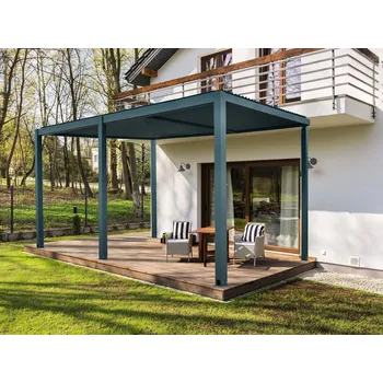 Zahradní stavba Pergola LanitPlast SOLO BIOCLIMATIC antracit 4,0 x 3,0 m