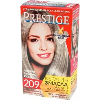 Barva na vlasy Vip's Prestige permanentní krémová barva na vlasy 209 světle popelavá blond 115 ml