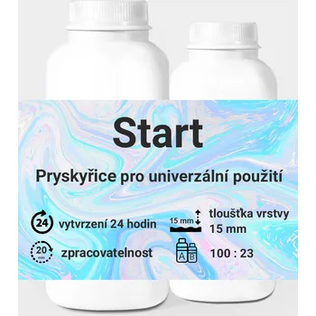 Tvrdidlo k epoxidové pryskyřici Start Hmotnost: Tvrdidlo 93 g