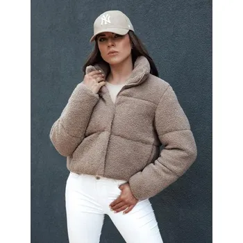 Dámská zimní krátká bunda z alpaky CELESTIAL camellia černá