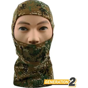 Karnevalová maska Cygnus Armory Maska obličeje Warrior s kuklou Gen2 - Marpat