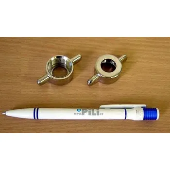 Matice Matice převlečná křídlovka 5/8" mosaz / nikl