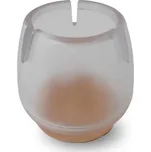 Ochranné návleky na nohy židle - sada 4 ks, velikost S, čirá