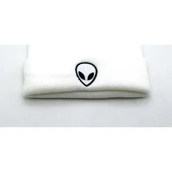 Čepice Čepice s mimozemšťanem | zimní čepice - unisex - Bílá