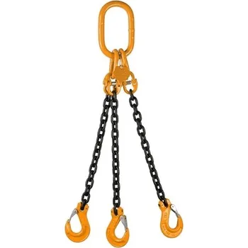 Pewag Řetězový úvazek třípramenný tř.10 Délka úvazku: 3m, Zkracování: Ne, Nosnost a pr.článku:: 8000 kg / 6000 kg - pr.10 mm