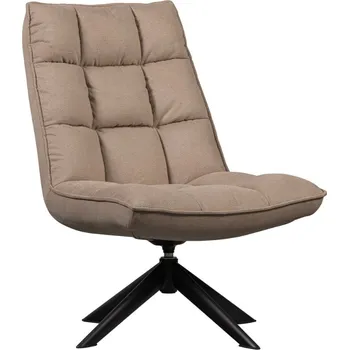 Křeslo WOOOD Pískově hnědé čalouněné otočné křeslo Juno