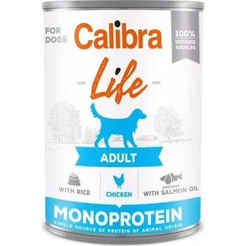 Krmivo pro psa Calibra Dog Life konz.Adult Chicken with rice 400g 1 kus