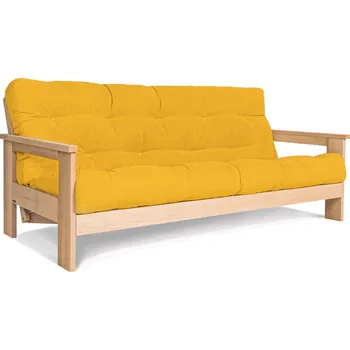 Pohovka Rozkládací pohovka MEXICO 01 210 cm z masivu/žlutá