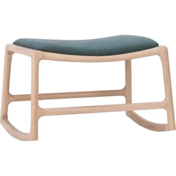 Taburet Gazzda Zelená čalouněná podnožka Dedo 62 x 46 cm