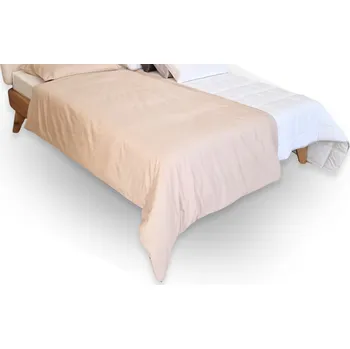 Povlečení Postelia Povlečení na přikrývku ENIX, 140x200 cm, béžová - jemný bavlněný satén