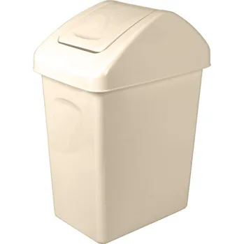 Odpadkový koš Branq Odpadkový koš s výklopným víkem 10l - béžový