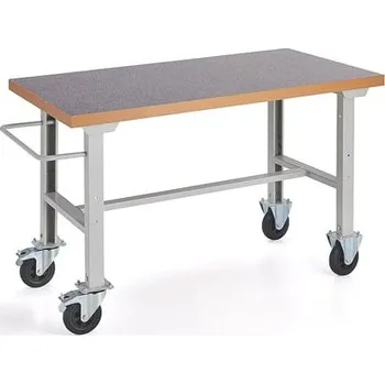 Dílenský stůl Mobilní dílenský stůl SOLID, 1500x800 mm, vinyl