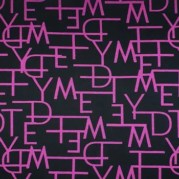 Úplet černý, cyklámenová písmena, š.150