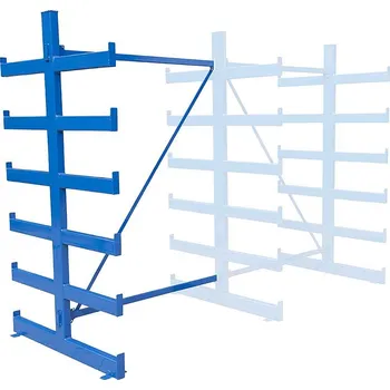 Dílenský regál Přístavba k oboustrannému konzolovému regálu Trestles RK 2000x1330x1150, nosnost 2400 kg Barva: modrá