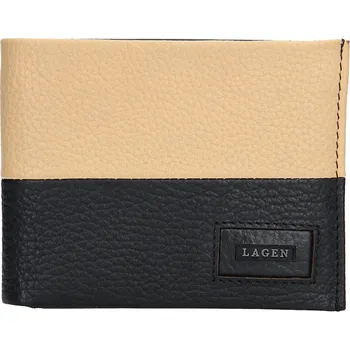 Peněženka Pánská peněženka LAGEN kožená EF-22 BLC/BEIGE