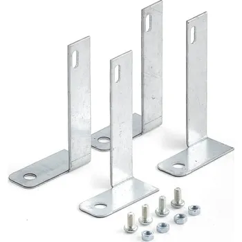 Dílenský regál Podlahový úchyt IDEAL, pro výšku 2500 mm, bal. 4 ks