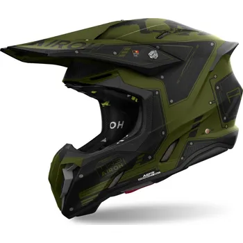 Helma na motorku AIROH přilba TWIST 3 Military matt black/green - XS