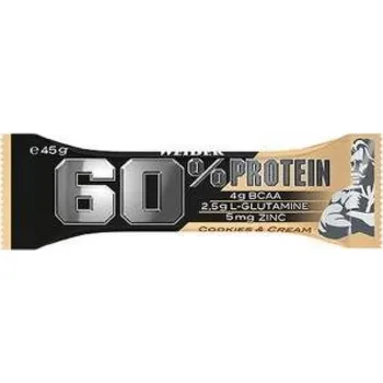 Weider 60% Protein Bar, Cookies & Cream, 45g x 24 ks