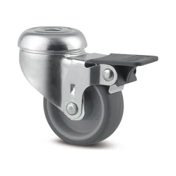 Pojezdové kolečko Agila TENTE Přístrojové kolečko 50mm, s brzdou, otvor pro čep, 2475PJI050P30-11