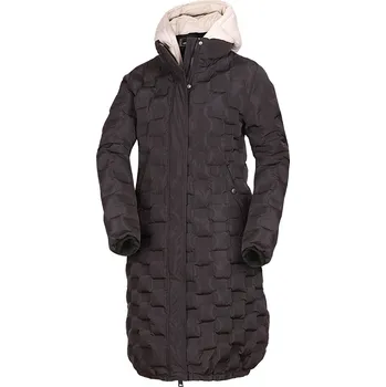 Dámská větrovka Northfinder Dámská dlouhá bunda s lepením ve tvaru kostky LAURIE, černá,