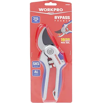 Nůžky na trávu WorkPro WP332011 Pákové nůžky s nastavením výšky sečení, vč. nůžkového adaptéru na trávu a keře