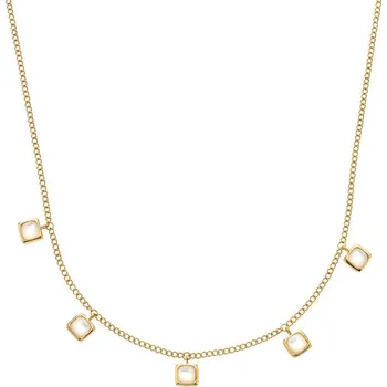 Náhrdelník Stříbrný náhrdelník Hot Diamonds X Gemstones Square DN182