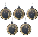 LIVARNO home Sada vánočních LED osvětlení, 5dílná, vánoční koule