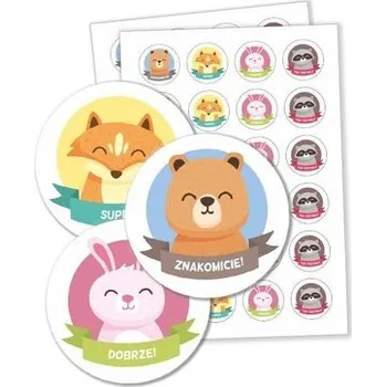 První čtění Naklejki motywacyjne - Zwierzątka 48szt