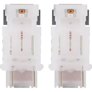 Auto-moto Žárovka OSRAM P27/7W 12V W3x16q LED červená 2ks