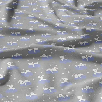 Bavlněné látky, metráž. Králíček na Šedém